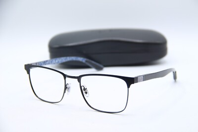 NEW RAY-BAN RB 8421 2904 BLACK BLUE CARBON AUTHENTIC FRAMES EYEGLASSES 54-19