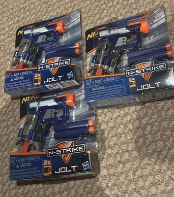 Nerf A0707 N-Strike Jolt Blaster - Blue x 3
