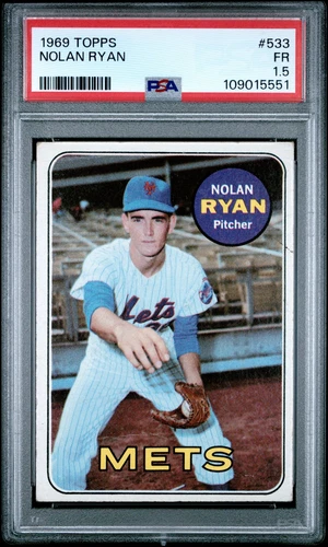 1969 TOPPS #533 NOLAN RYAN PSA 1.5