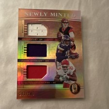 2020 Panini Gold Standard Newly Minted Triples #MMT9 /249 Burrow Jefferson Edwa…