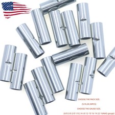 22-8-1/0-2/0-4/0AWG Bare Butt Splice Connectors Tinned Non-Insulate Terminals