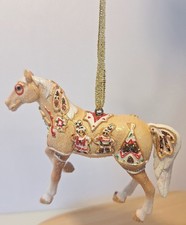 Trail of Painted Ponies Christmas Cookie Horse Ornament with Tin Excellent