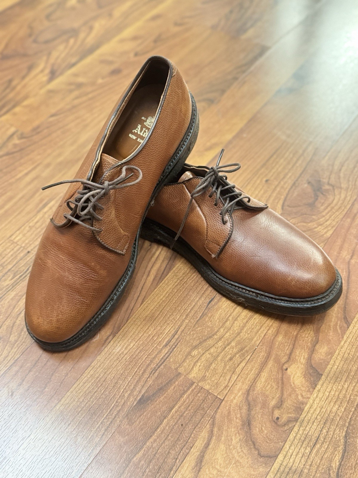 Alden 947 Brown Alpine Grain Plain Toe Blucher