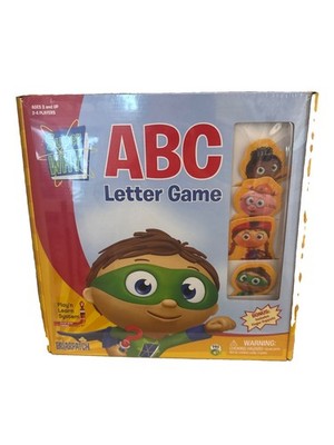 Super Why ABC Letter Game Board Game PBS Kids Learning New In Plastic 