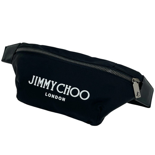 JIMMY CHOO | Jimmy Choo Body Bag Waist Bag Pouch Black 【Owari-Komaki Store】