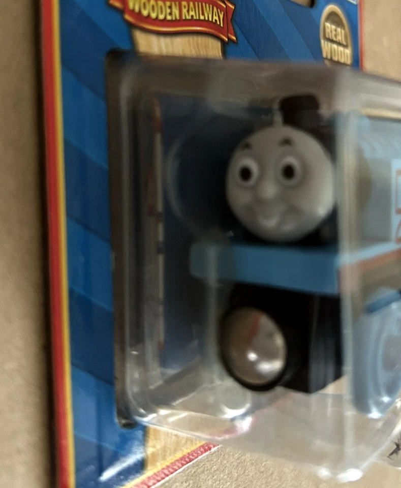 Raro 2007 Thomas & Friends Tren de Madera Thomas Motor #1 Madera Real ¡NUEVO! Foto 2 de 4