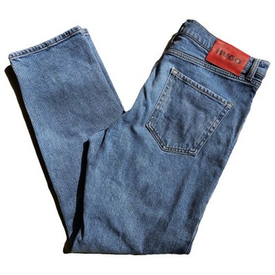 Genuine Hugo Boss Jeans Men's 33x32 Light Wash Regular Straight Leg Red Tag HUGO