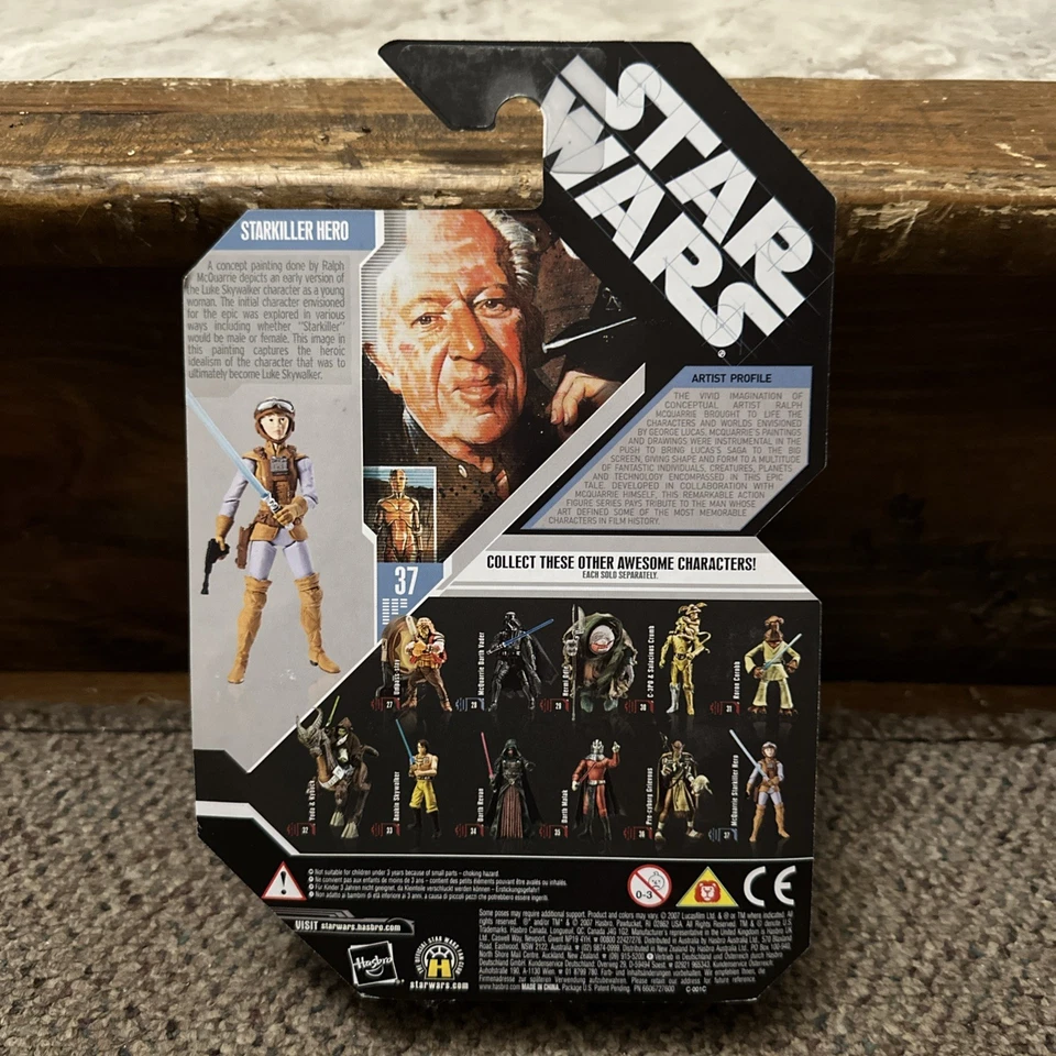 Figura de acción Hasbro Star Wars 30 aniversario Starkiller Hero (#37) 3,75" 2007 Foto 4 de 4