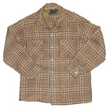 Vtg 60s 70s Men  s Pendleton Pure Virgin Wool Two-Pocket Flannel Large  