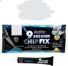 9 Second Chip Fix -Fast Fiberglass Gelcoat Repair for Chips and Matterhorn White
