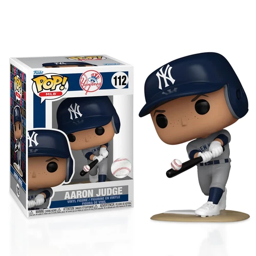 Funko Pop! MLB Yankees Aaron Judge (Away) #112 Vinyl Figure with Case