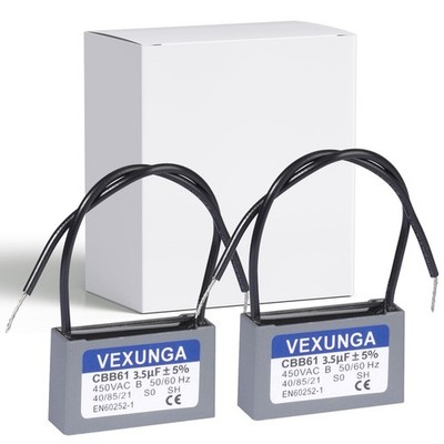 CBB61 Capacitor 3.5uF 450V AC Fan Capacitors Air Conditioning Ceiling Valve...