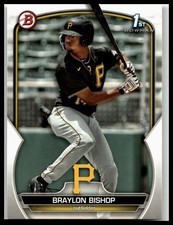 2023 Bowman #BP-90 Braylon Bishop 1st Bowman Pittsburgh Pirates