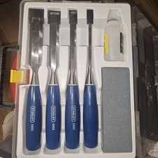 Stanley Sta016130 5002 Bevel Edge Chisel Set of 4 and Oilstone