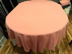 Pink Salmon Tablecloth and Matching Napkins Oval 57 x 80 — photo 5
