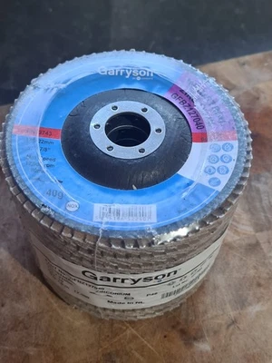 10× ATA Garryson Zirconium Flap Discs 5" 125mm P40 40g Heavy Stainless Steel