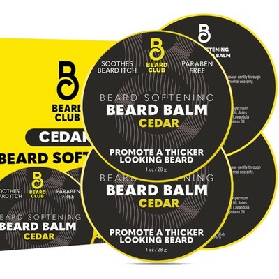 The Beard Club Cedar Beard Butter  Men's Styling Balm, Softener, Moisturizer,...