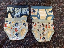 New Boy  s Sonic The Hedgehog Briefs/Underwear 4 Pair NWOT