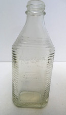 VINTAGE AL OLA HALF MEASURE D & J FOWLER AUSTRALIA GLASS BOTTLE