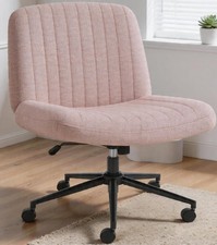 Criss Cross Chair,Cross Legd Office Seat with Wheels Arml