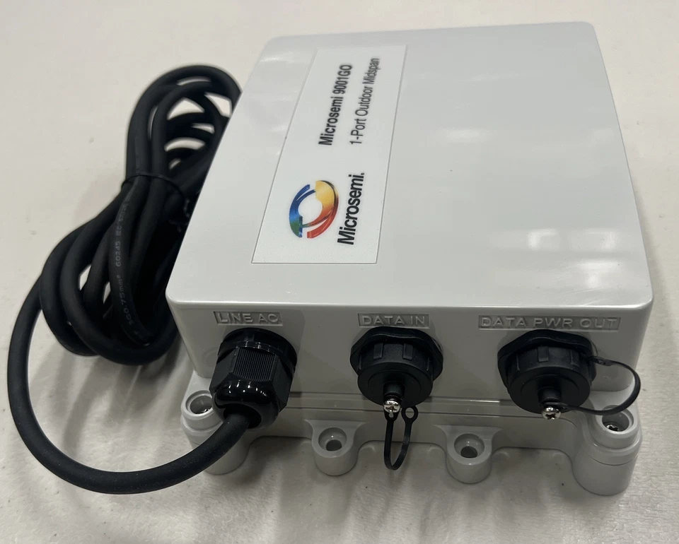 Microsemi PD-9601 GO/AC1-Port 802.3at Gigabit Outdoor PoE Midspan - Image 2 of 4