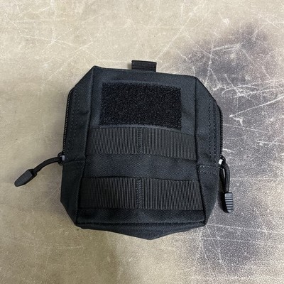 (qty 4) US Military Black Tactical GP Molle Pouch Sterile No Tags