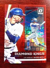 2022 Panini Donruss Optic Diamond Kings Mookie Betts Red Pandora Prizm #/99