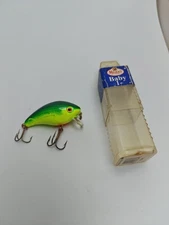 Vintage Mann's Baby 1- Minus Crankbait Green Shad Chart NOS New In Package SB486
