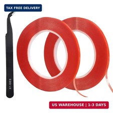 2 Rolls 2mm/3mm x 25m LCD Repair Tape Phone Repair Tape LCD Touch Screen Repai