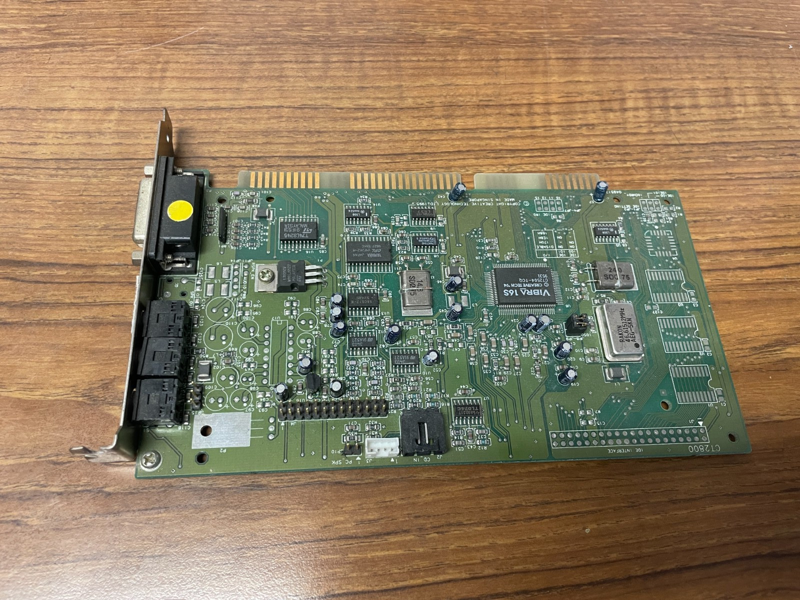 CREATIVE SOUND BLASTER VIBRA 16S CT2800 OPL3 YMF262M ISA SOUND CARD *