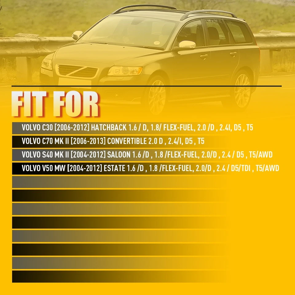 2PCS Front Strut Top Mount Fits For Ford Focus C-Max Kuga Volvo V50 Mazda 3 0 - Image 3 of 4