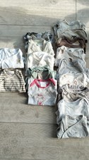 XXL Baby Kleiderpaket M&auml;dchen 40 Teile Leggins Bodys Strampler Gr.50 / 56 62