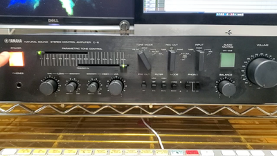 Yamaha C-6 Stereo Control Amplifier Black Used Good Condition