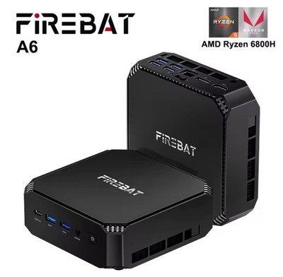 Firebat A6 Mini PC AMD R7 7735HS 8-core 16-thread Computer 16GB