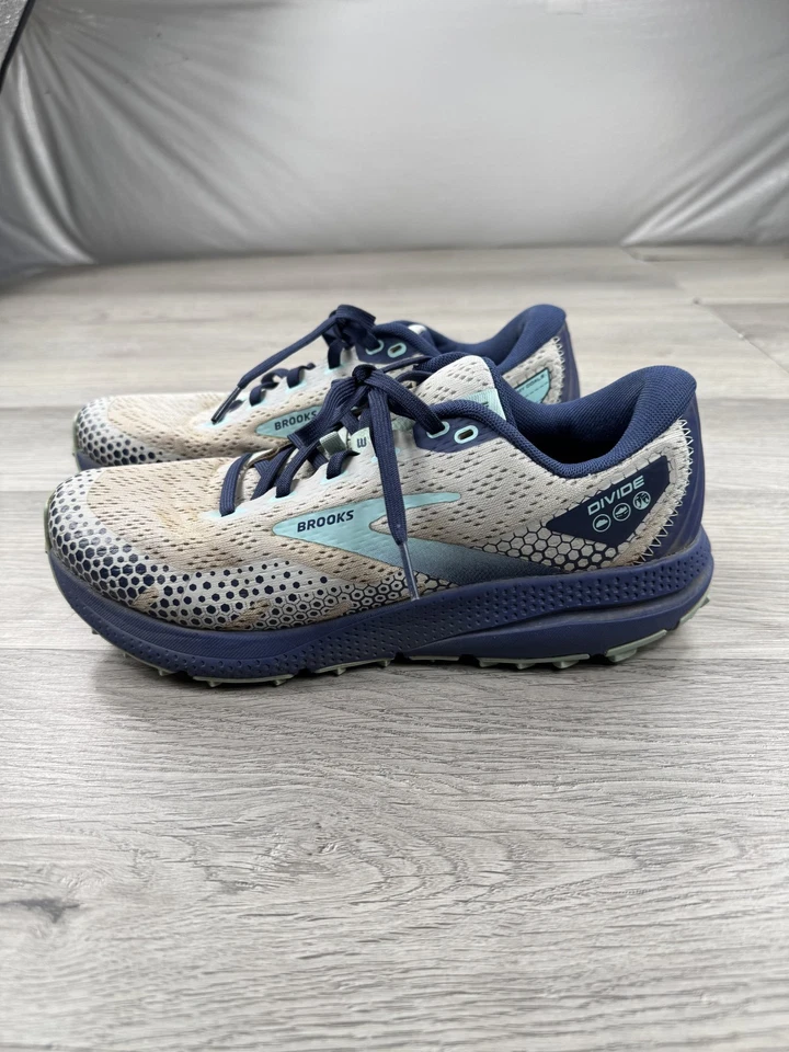Zapatillas deportivas Brooks Divide 3 azules para mujer 1203681B006 de encaje talla 8,5 B Foto 4 de 4