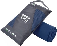 Microfiber Quick Dry Camping Travel Gym Towel, 60" x 30", Navy Blue