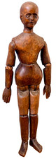 19c French Articulated Wood Artist Mannequin Sculpture Model Antique Folk Art