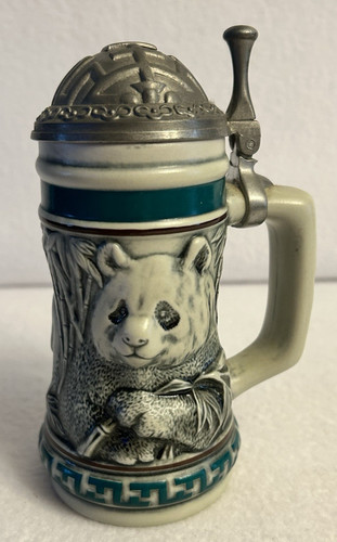 1991 Avon Endangered Species Beer Stein – Giant Panda – Handcrafted in Brazil 