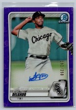 2020 Bowman #CPA-LD Lency Delgado Chrome Autographs Purple Refractor #/250