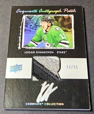 The Cup Exquisite /25 Rookie Patch Auto Logan Stankoven 2024 Tribute Black RC EB