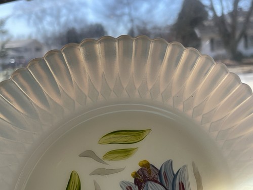 Rare set of 6 Monax Petalware handpainted plates, Macbeth-Evans, Spring Tulips - 第 9/10 張圖片