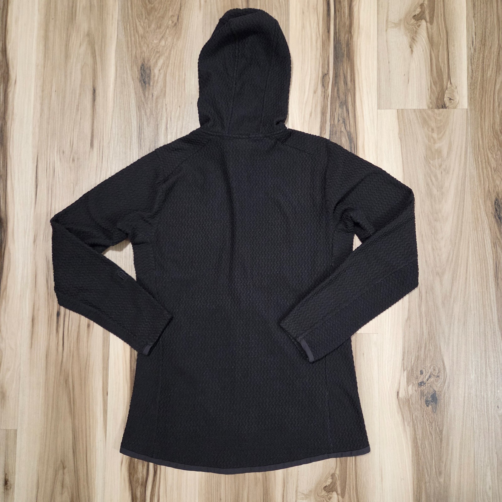Patagonia Women's R1 Air Hoody Jacket Size M Black Full Zip Fleece Waffle thumbnail 8