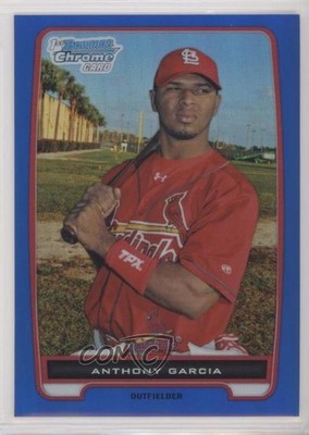 2012 Bowman Chrome Prospects Blue Refractor 84/250 Anthony Garcia #BCP158 4n0