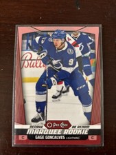 24-25 OPC Marquee Rookie Red Gage Concalves Tampa Bay Lightning 
