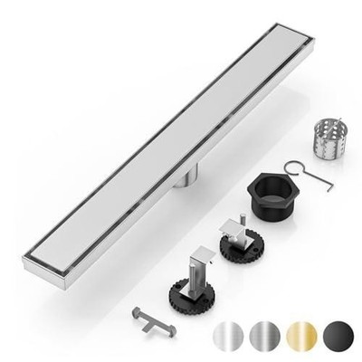 Linear Shower Drain 32'' AISI 304 Stainless Steel Linear Drain, Brushed Nickel
