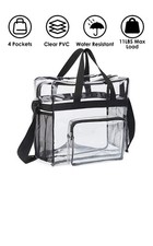 Stadium Approved Clear lunch Bag Front Storage Compartmen with Adjustable Strap