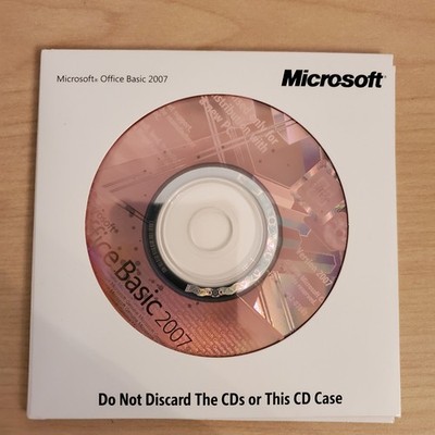 Microsoft Office Basic WORD, EXCEL, OUTLOOK 2007 Full Version OEM