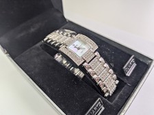 New / NOS Croton Pave Austrian Crystal Iced Bling Ladies Watch in Original Box