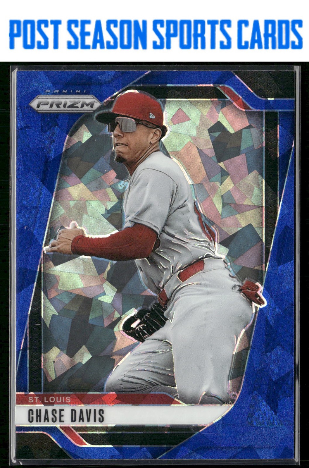 2025 Panini Prizm Chase Davis #237 Blue Ice Prizm