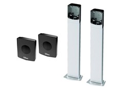 DITEC KIT COPPIA FOTOCELLULE AXP2 CON COLONNINE IN ALLUMINIO AXC50 ALTEZZA 50CM